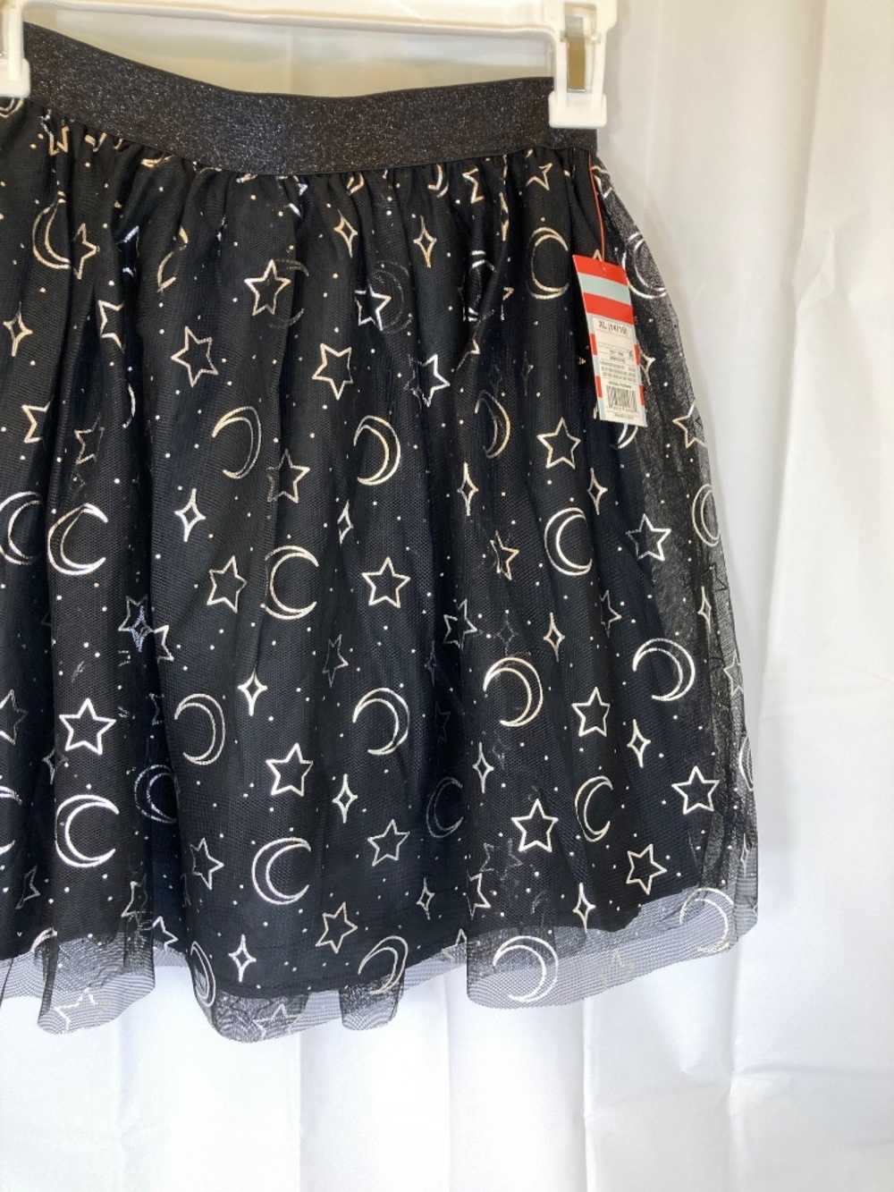 Cat & Jack NWT Moon and Stars Black Silver Sz XL 14/16 YOUTH Tutu Bottom - Picture 8 of 12